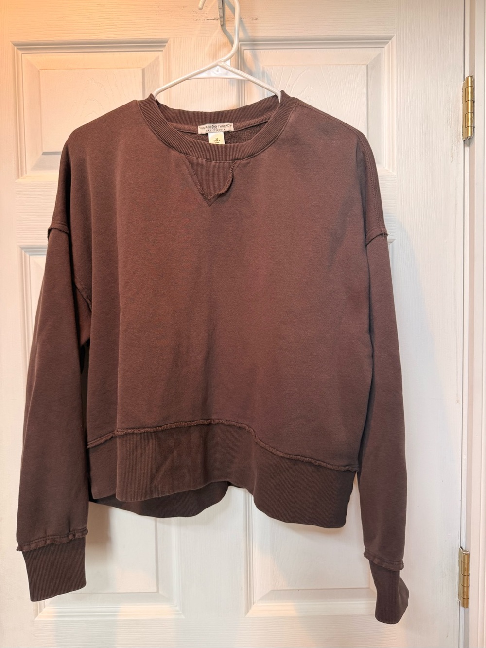 Women’s Crewneck Sweatshirt in Brown